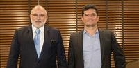 Sergio Moro se encontrou com o CEO do Grupo Record, Marcus Vinícius Vieira, nesta sexta