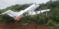 A aeronave saiu de Porto Alegre e foram registrados apenas danos materiais