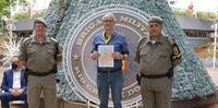 Agostinho Piovesan recebeu a honraria devido ao apoio prestado à Brigada Militar