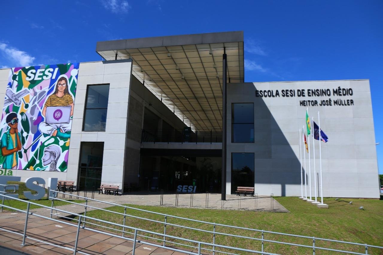 Escola Sesi de Ensino M&eacute;dio Heitor Jos&eacute; M&uuml;ller, em Montenegro