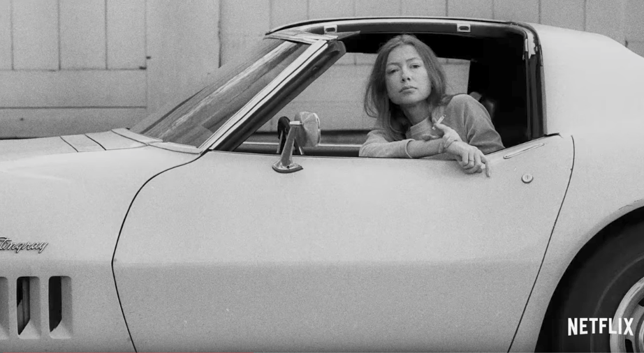 Cena do document&aacute;rio sobre Joan Didion dispon&iacute;vel na Netflix