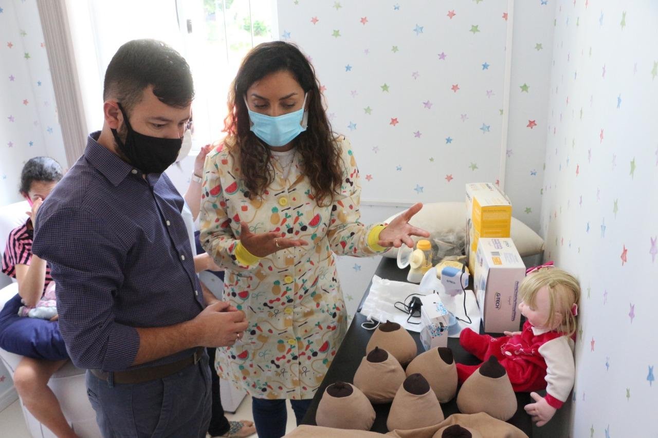 Local conta com equipamentos que auxiliam as mulheres na extra&ccedil;&atilde;o de leite e materiais educativos sobre o tema