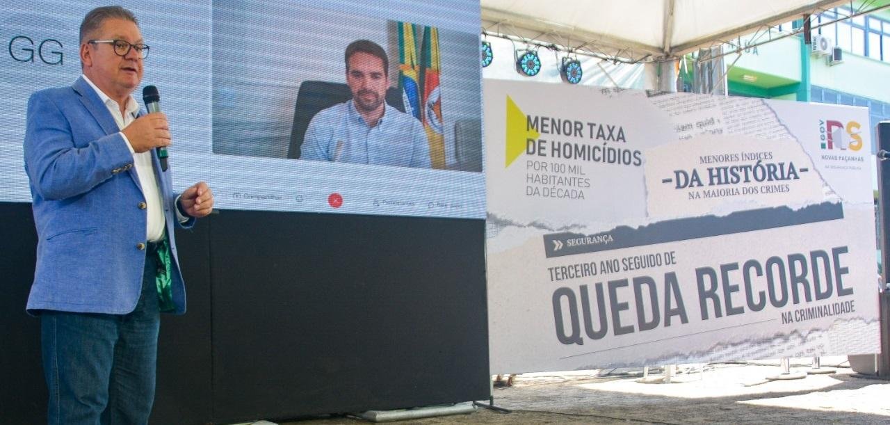 Segundo Ranolfo, o Estado bateu o recorde na redu&ccedil;&atilde;o de crimes violentos pelo terceiro ano consecutivo