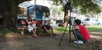 Making of do documentário ‘De olhos abertos’, de Charlotte Dafol, rodado em Porto Alegre
