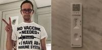 Laurence Fox foi diagnosticado com Covid três dias após fazer post antivacinas