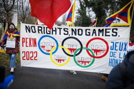 Tibetanos protestaram contra Jogos de Pequim