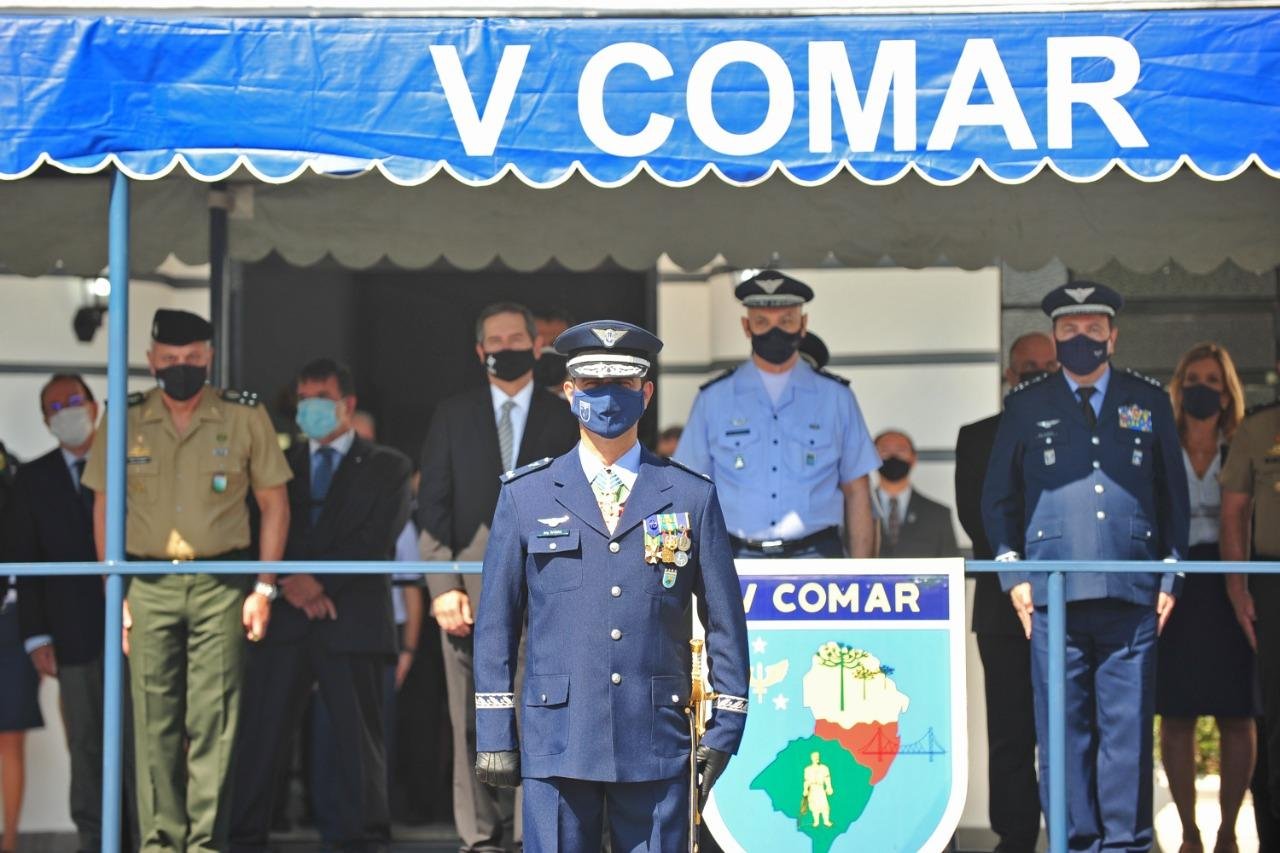 Quinto Comando A&eacute;reo Regional realizou a cerim&ocirc;nia de passagem de Comando nesta manh&atilde;, em Canoas