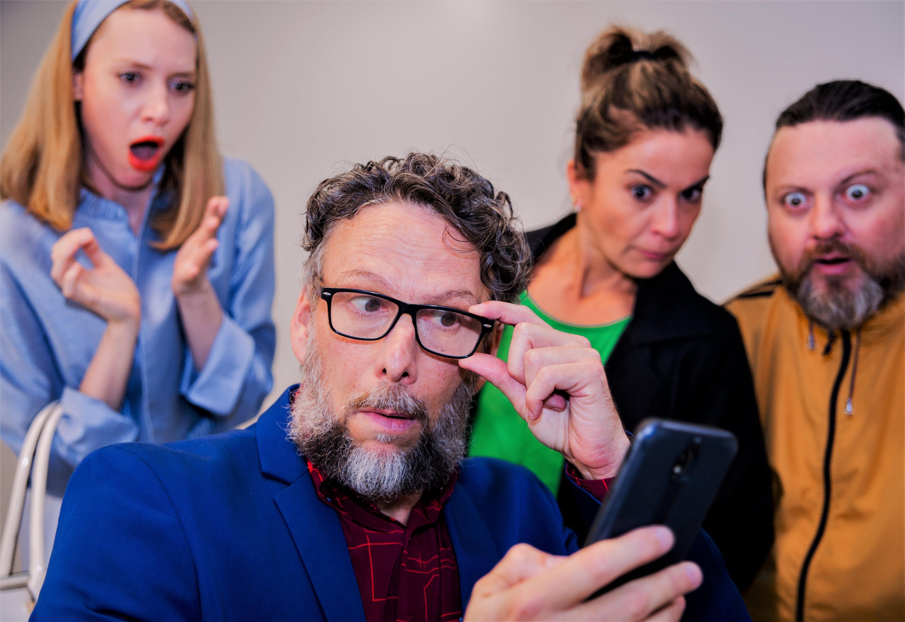 Let&iacute;cia Kleemann, Daniel Lion, Juliana Barros e Vinicius Petry