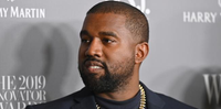 Kanye West em uma de suas aparições em evento público
