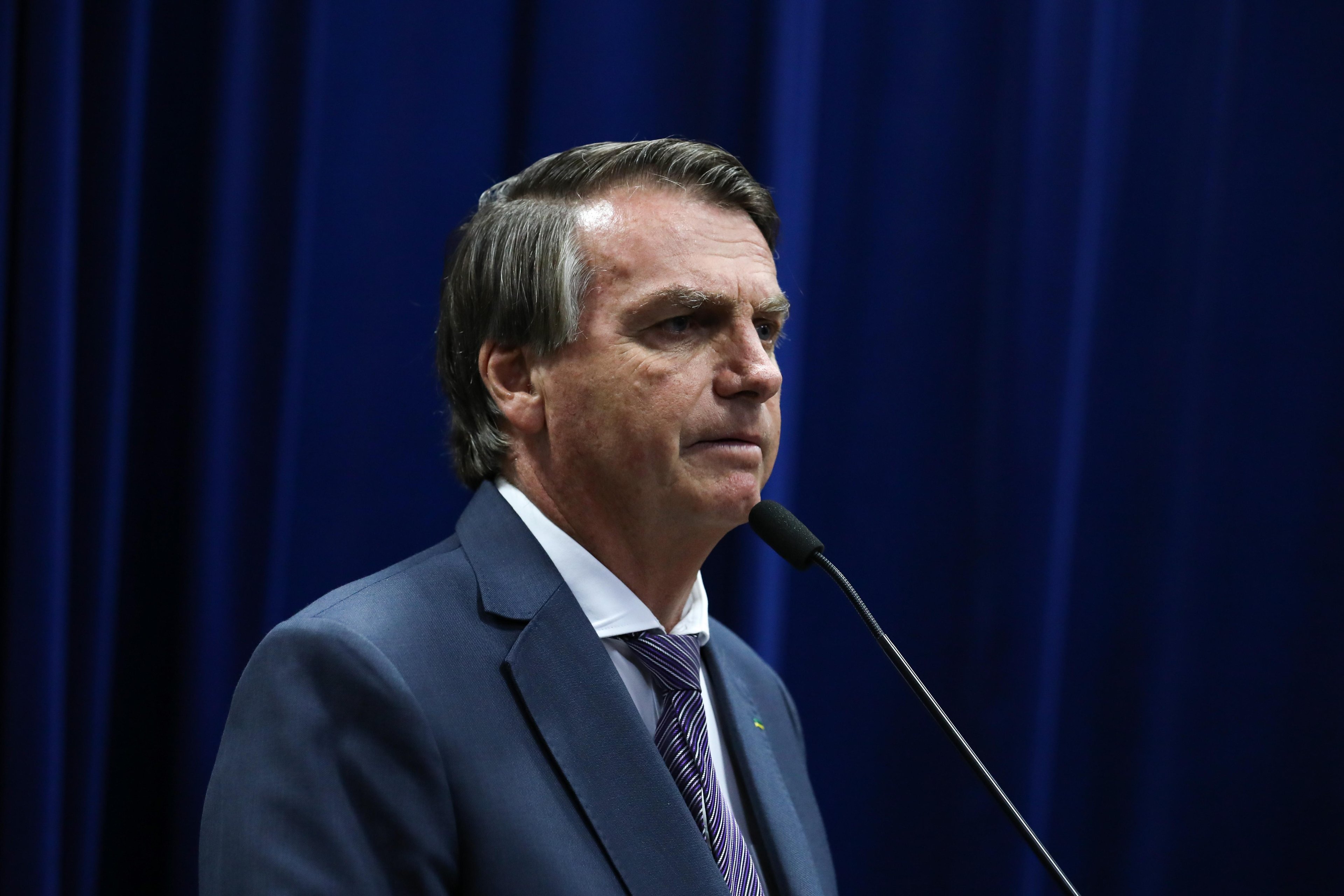 Bolsonaro criticou o presidente da Petrobras durante cerim&ocirc;nia no Pal&aacute;cio do Planalto