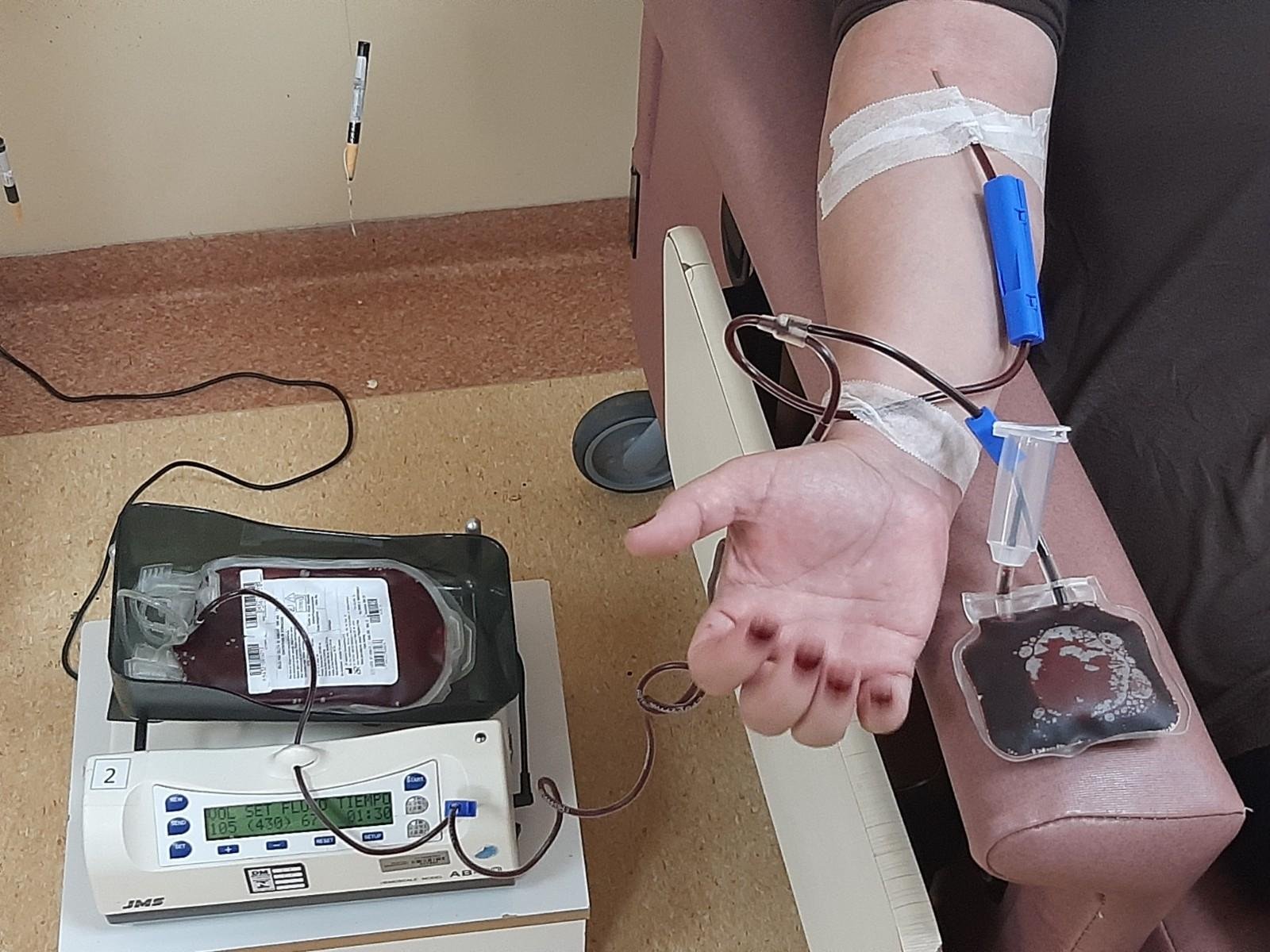 A m&eacute;dia de doa&ccedil;&otilde;es di&aacute;rias no local fica entre 40 e 50 bolsas de sangue