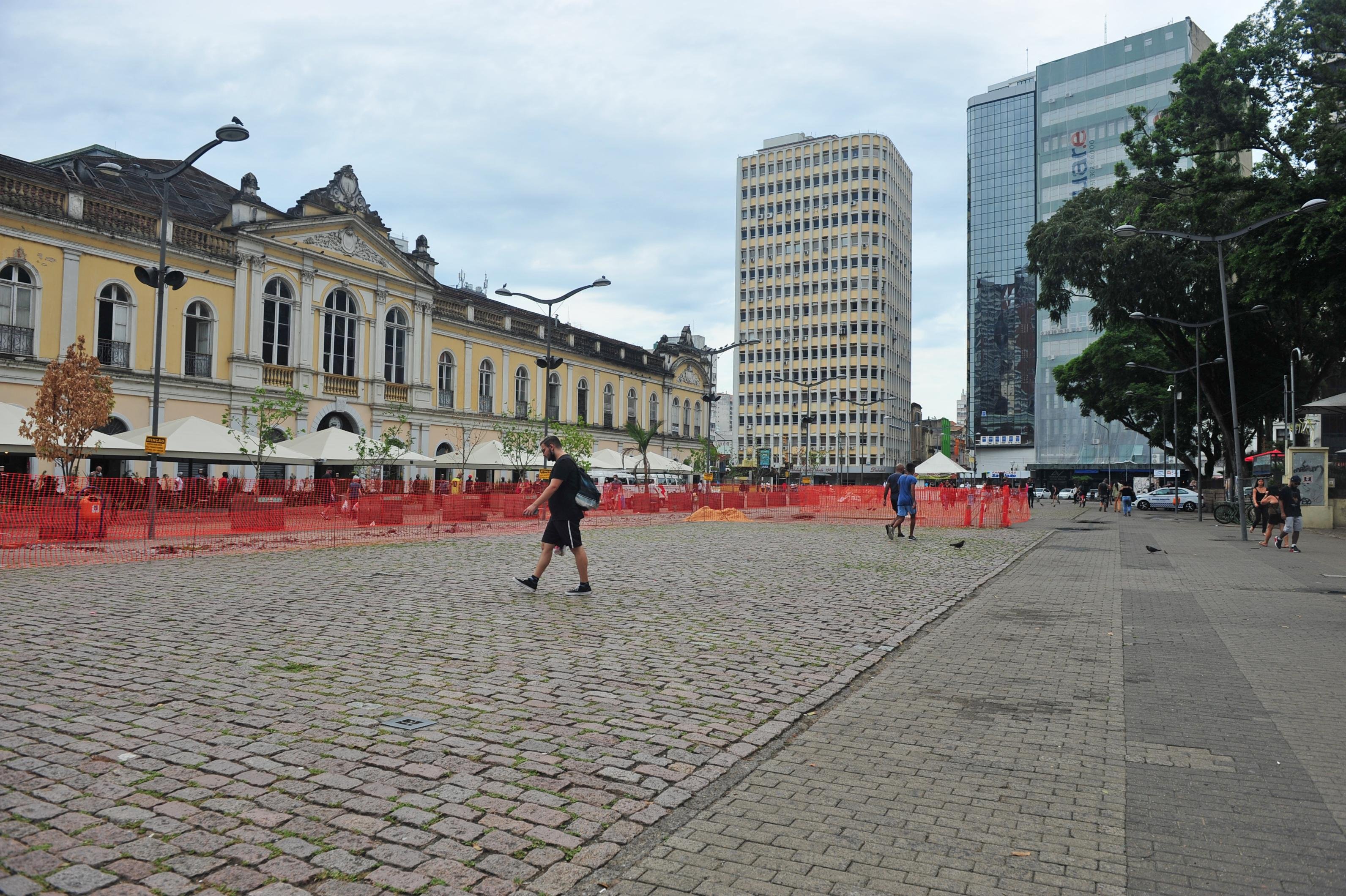 Centro Hist&oacute;rico de Porto Alegre nos dias de carnaval.