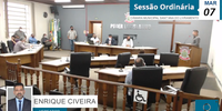 A manifestação foi feita na tribuna da Câmara, pelo vereador Enrique Civeira (PDT)
