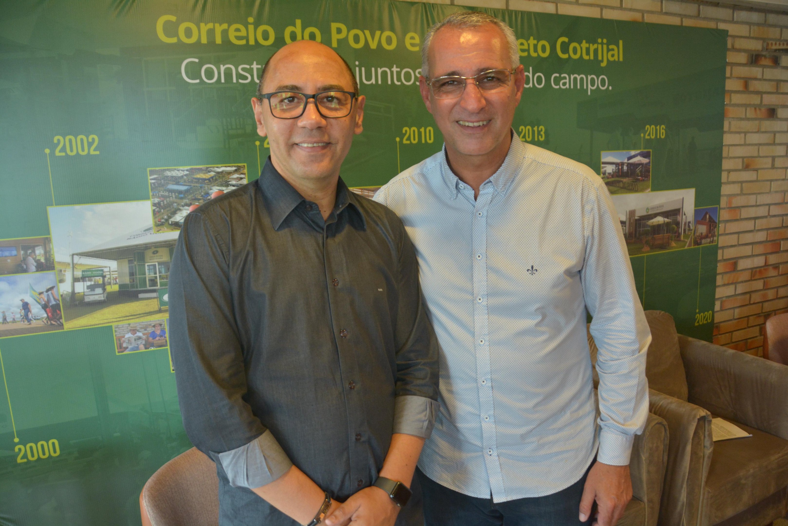 Prefeito de Santa Maria, Jorge Pozzobom, foi recebido pelo diretor presidente do Correio do Povo, Sidney Costa
