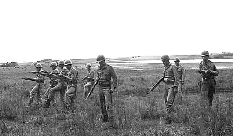 As manobras envolviam um grande contingente de militares em Saican.