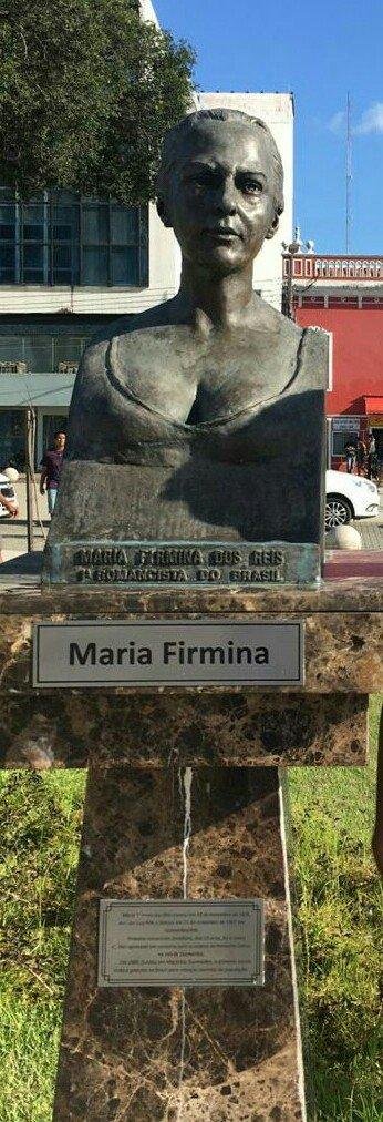 Busto de Maria Firmina dos Reis, na Pra&ccedil;a do Pantheon, em S&atilde;o Lu&iacute;s, capital do Maranh&atilde;o