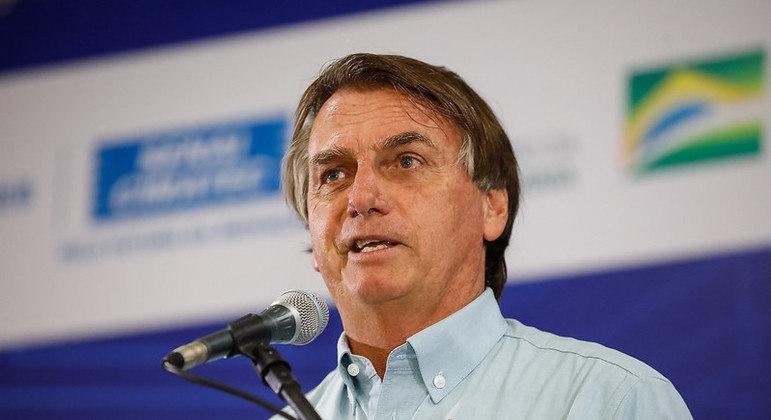 Bolsonaro durante visita &agrave;s instala&ccedil;&otilde;es do Senai Cimatec, em Salvador (BA)