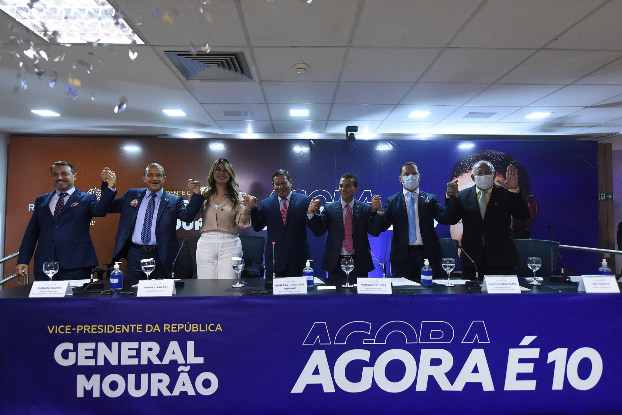 Durante o ato de filia&ccedil;&atilde;o, Mour&atilde;o confirmou que quer disputa a vaga no Senado pelo Rio Grande do Sul