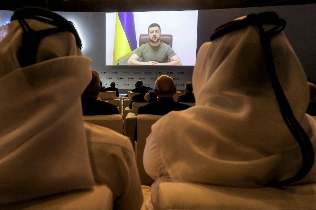 Presidente ucraniano tamb&eacute;m pediu ao Catar que aumente sua produ&ccedil;&atilde;o de g&aacute;s natural para combater os esfor&ccedil;os russos de usar a energia como uma amea&ccedil;a