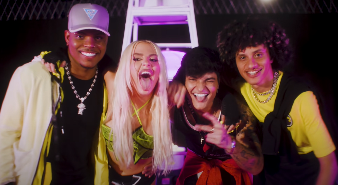 Can&ccedil;&atilde;o de Lu&iacute;sa Sonza, Davi Kneip, MC Frog e DJ Gabriel do Borel chegou ao topo