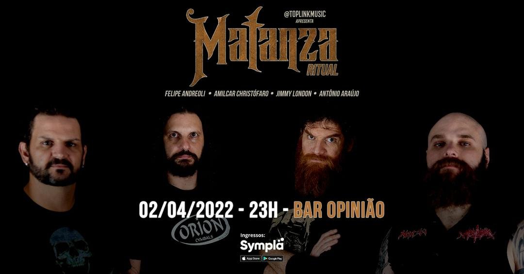 O Matanza Ritual, liderado pelo vocalista Jimmy London, vai se apresentar no Opini&atilde;o neste s&aacute;bado