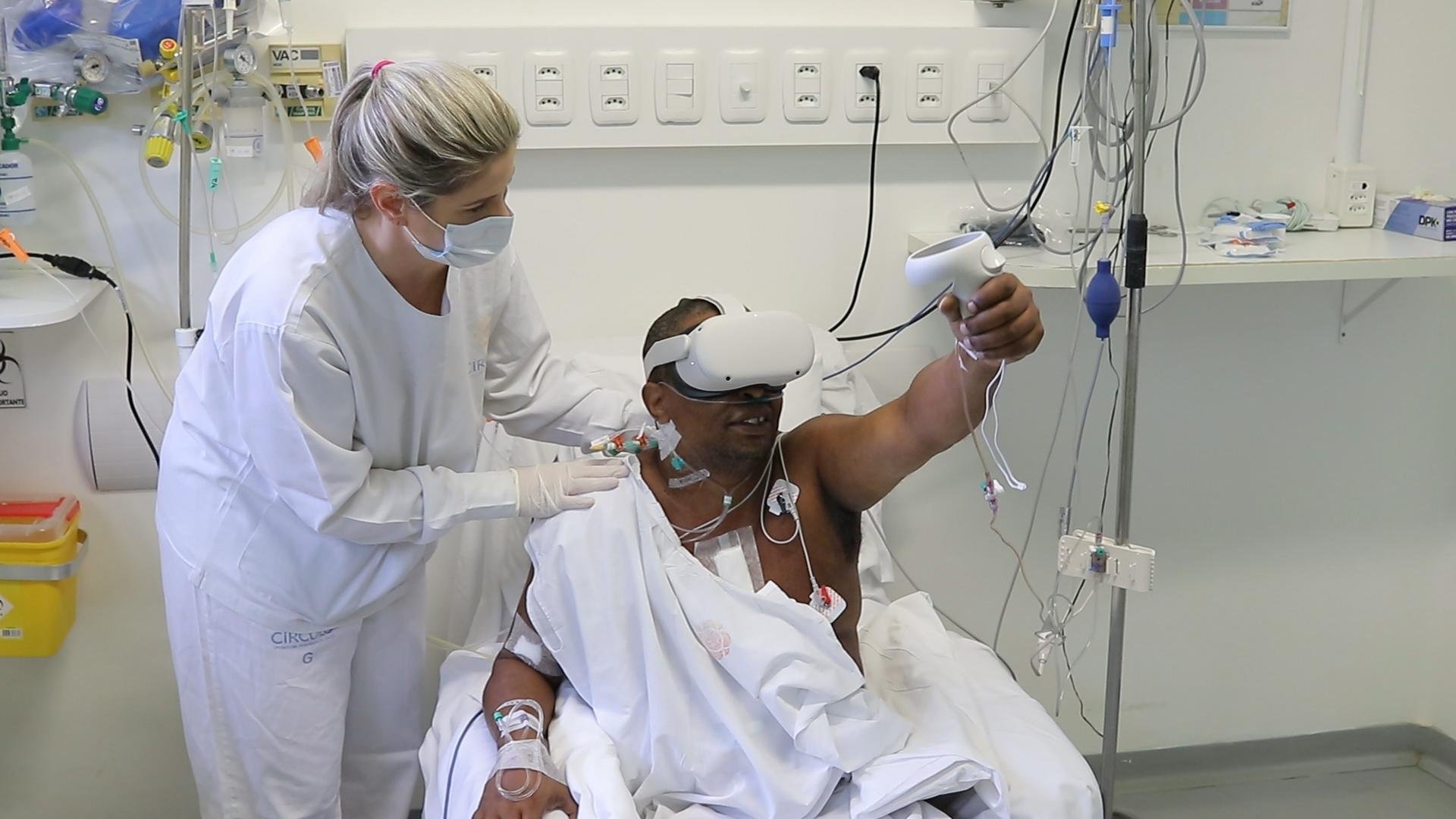 Hospital do C&iacute;rculo, de Caxias do Sul, usa &oacute;culos de realidade virtual para terapia fisioter&aacute;pica