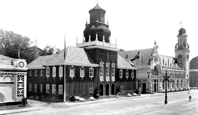 Pavilh&atilde;o da Noruega na Exposi&ccedil;&atilde;o do Centen&aacute;rio da Independ&ecirc;ncia, no RJ.