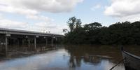 Em São Leopoldo, o rio dos Sinos está acima da normalidade, medindo mais de 3 metros