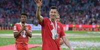 Lewandowski conquistou o Campeonato Alemão 2021/22 com o Bayern