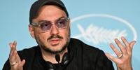 O cineasta Kirill Serebrennikov fala no Festival de Cinema de Cannes