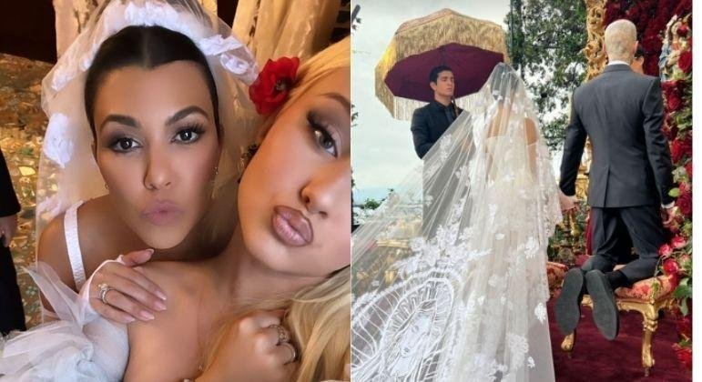 Kourtney Kardashian se casa com Travis Barker