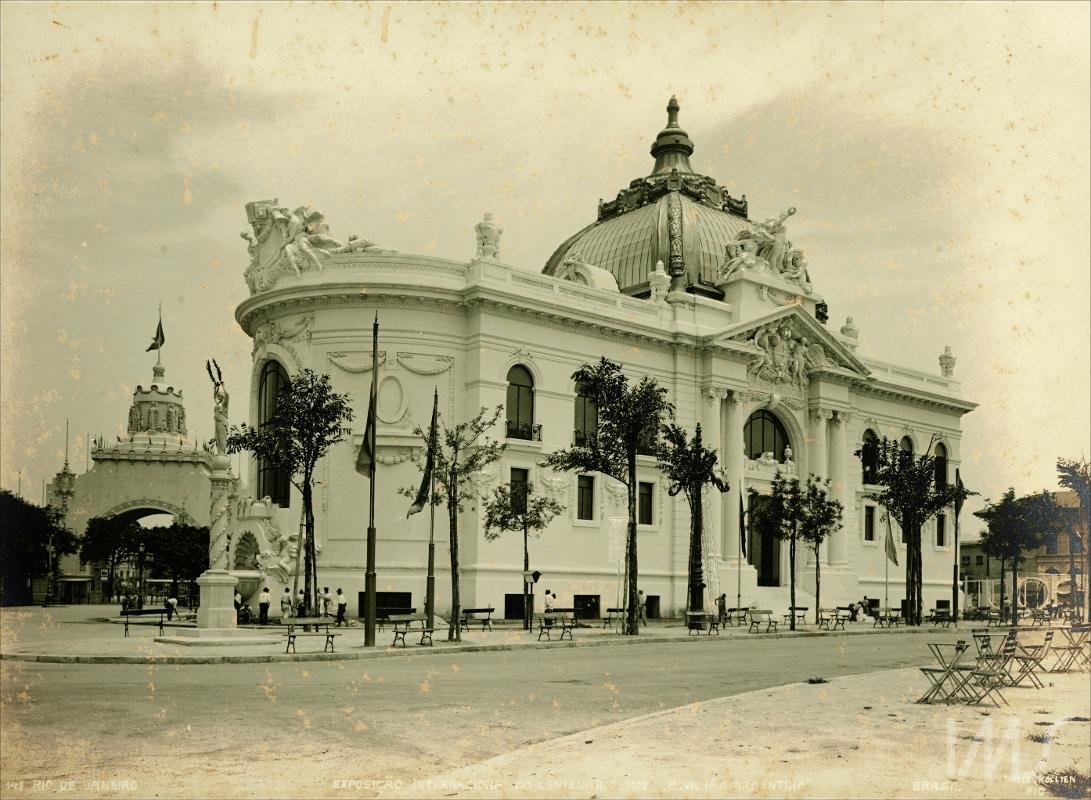 Pavilh&atilde;o da Argentina na exposi&ccedil;&atilde;o do centen&aacute;rio da independ&ecirc;ncia, no RJ.