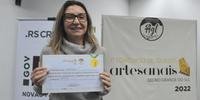 Catia Pasquali Perini, da Queijaria Monterra, recebeu o prêmio Medalha Super Ouro