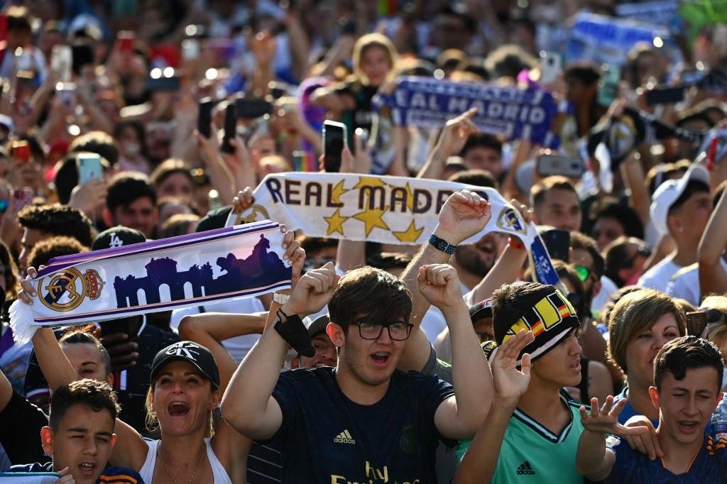 Torcedores do Real lotaram as ruas de Madri