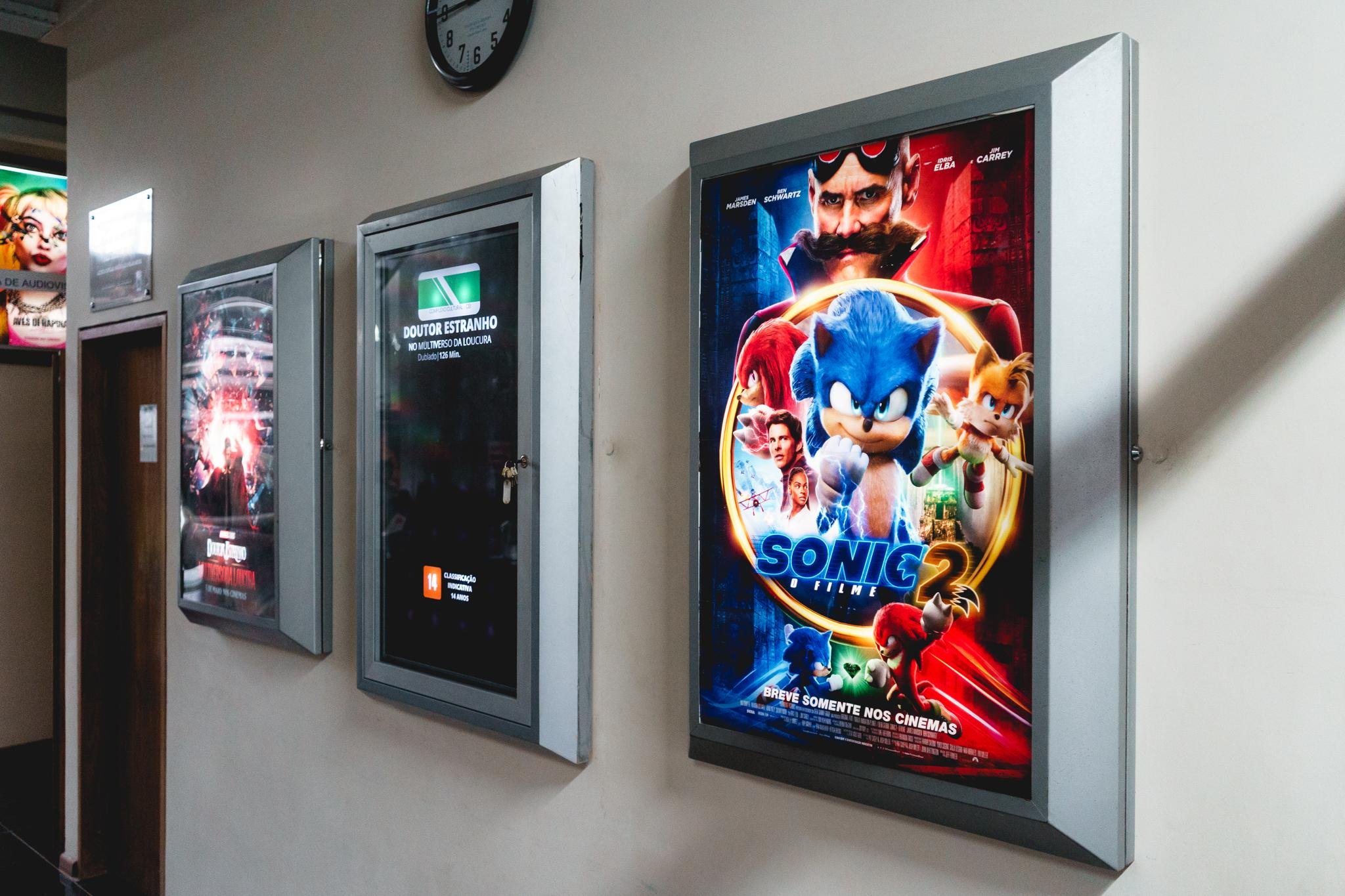 Nesta primeira semana de exibi&ccedil;&atilde;o, est&atilde;o em cartaz os filmes Sonic 2 e Doutor Estranho no Multiverso da Loucura
