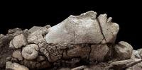 Uma cabeça estucada representativa do jovem deus do milho, com mais de 1.300 anos de antiguidade, foi descoberta nas ruínas maias do complexo arqueológico de Palenque