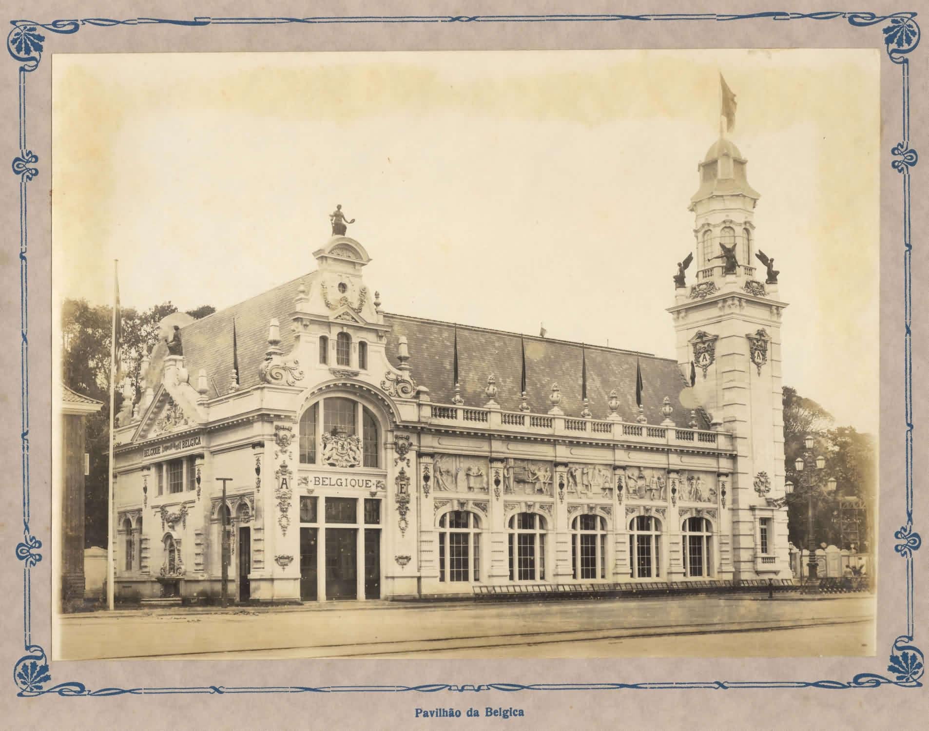 Pavilh&atilde;o da B&eacute;lgica na Exposi&ccedil;&atilde;o do Centen&aacute;rio da independ&ecirc;ncia, no RJ.