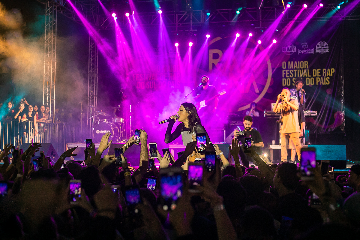Cynthia Luz na edi&ccedil;&atilde;o 2019 do Rap In Cena, com mais de 7 mil pessoas lotaram o Pepsi On Stage
