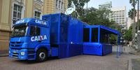 Caminhão da Caixa promove negociação de dívidas no Centro de Porto Alegre
