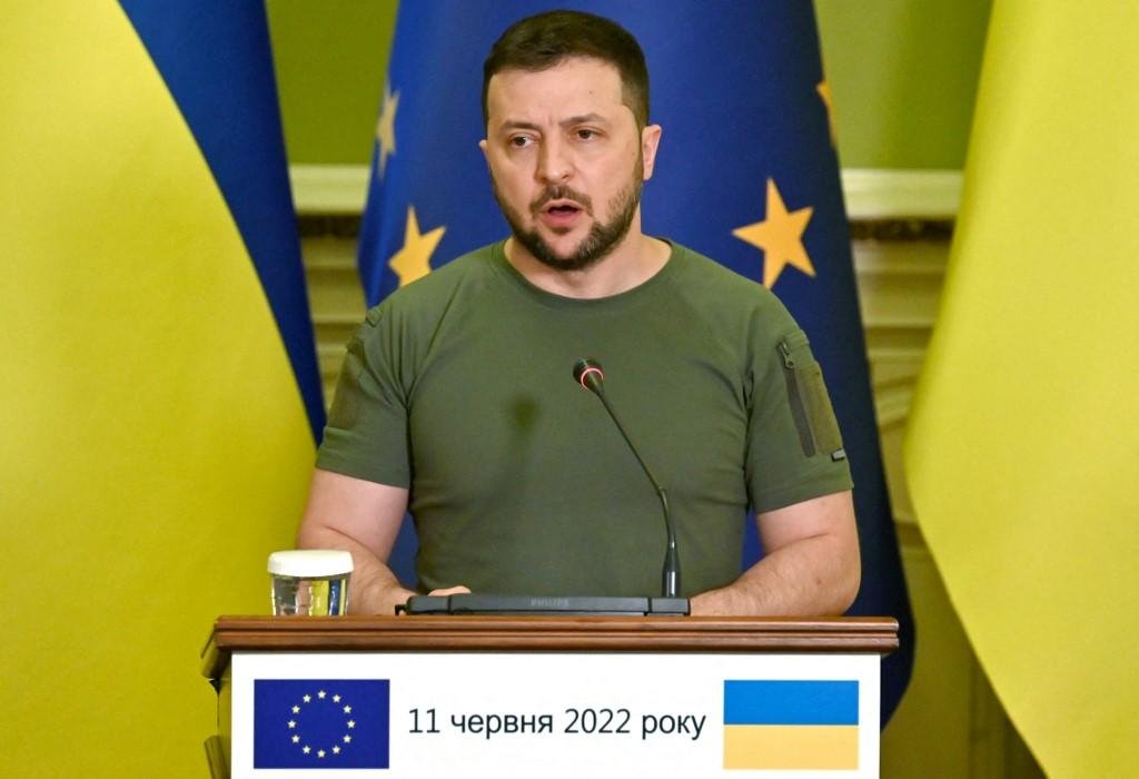 Discurso de Volodymyr Zelensky foi transmitido pelo Telegram