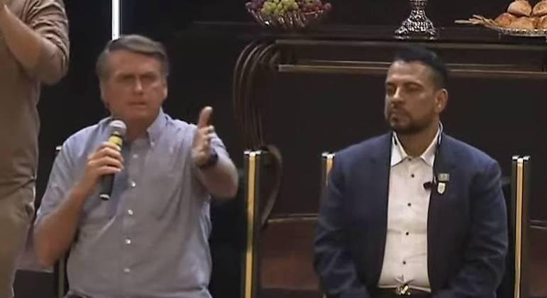 O presidente Jair Bolsonaro durante evento em Manaus neste s&aacute;bado
