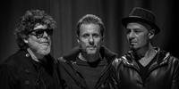 O Trio de Ferro formado por Branco Mello, Tony Belotto e Sérgio Britto