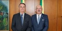 O presidente da República, Jair Bolsonaro, e o ex-ministro da Educação Milton Ribeiro