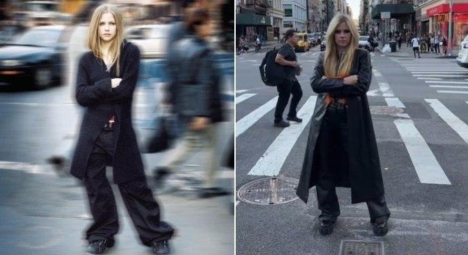 Avril Lavigne voltou ao local onde fotografou a capa do &aacute;lbum 'Let Go'