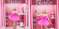 A modelo aparece dentro de um estúdio que simula uma caixa da boneca, utilizando roupas e acessórios rosas; o ensaio foi produzido pelo estúdio fotográfico turco Taht Istanbul.