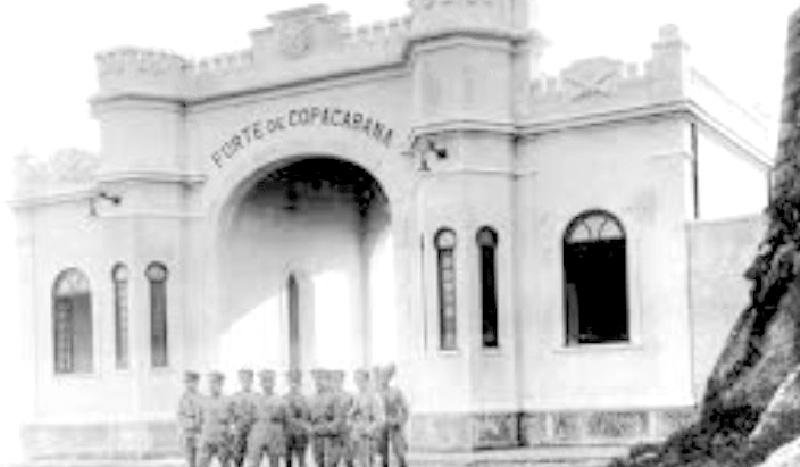 Levante militar no Forte de Copacabana, no Rio de Janeiro.