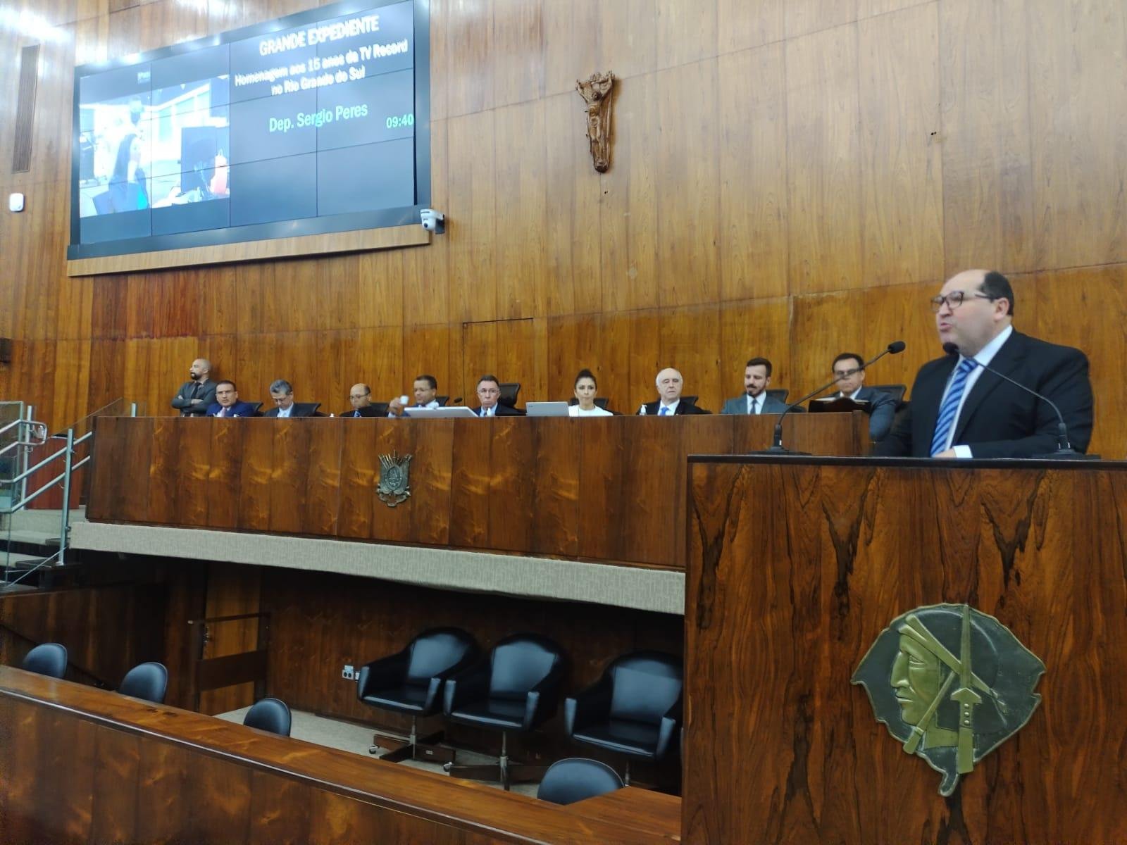 Canal foi lembrado pelo deputado S&eacute;rgio Peres (Republicanos)