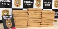 Entorpecente foi apreendido pelos policiais civis catarinenses