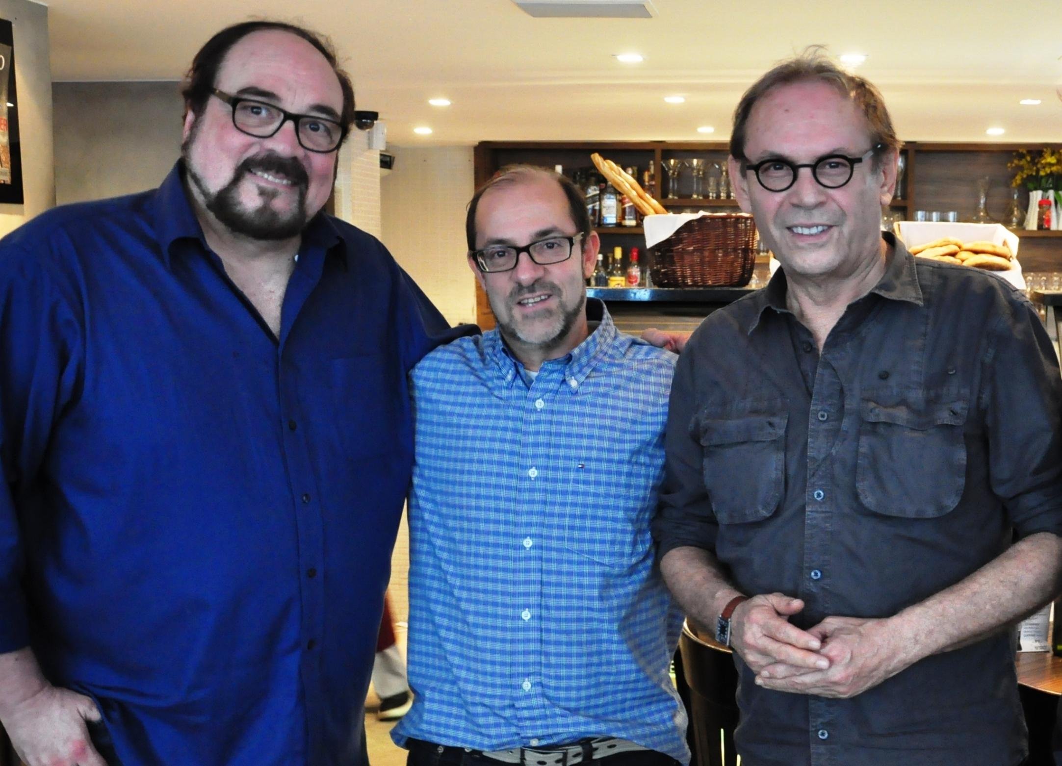 Rubens Ewald Filho, Marcos Santuario e Jos&eacute; Wilker
