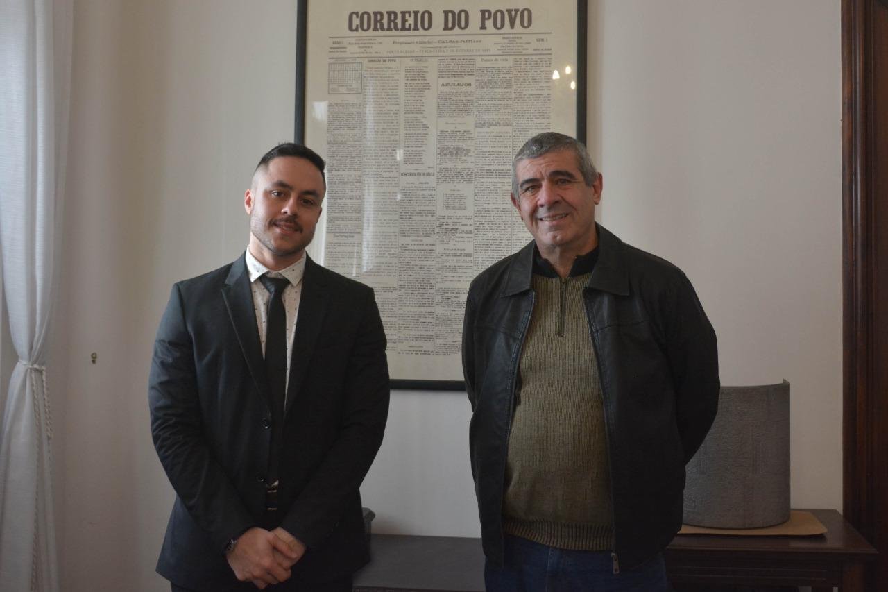 Ricardo Richter e Paulo Richter estiveram nesta quarta-feira na sede do Correio do Povo